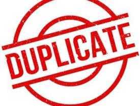 duplicate