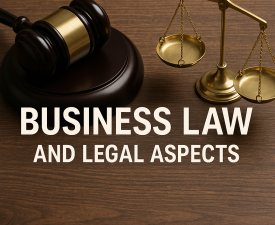 Online Course Certificate in Business Law and Legal Aspects of Management