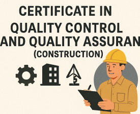 Online Course Certificate in Quality Control and Quality Assurance (Construction)
