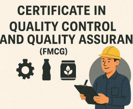 Online Course Certificate in Quality Control and Quality Assurance (FMCG)