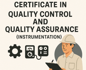 Online Course Certificate in Quality Control and Quality Assurance (Instrumentation)